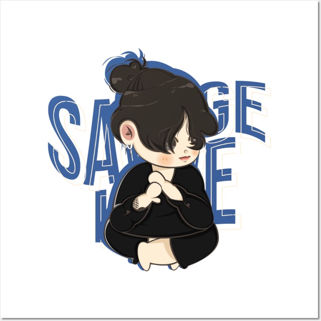 BTS Jungkook Savage Love Wall Art by meyjinnie